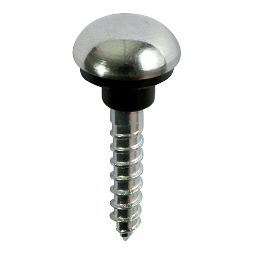Mirror Screw Dome - Chrome 8 x 1 1/2 - 8 P 8 PCS - TIMpac 08112CMIRP, TIMCO, MIRROR, SCREWS, DOME, HEAD, CHROME, 8, X, 1, 12FOR, HANGING, MIRROR, AESTHETIC, FINISH, REQUIRED, CHROME, PLATED, DOME, HEAD, SCREW