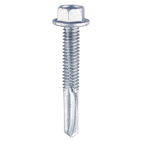 Hex Screw S/DRILL No5 Zinc 5.5 x 32 - 100 100 PCS - Box ZH32B, TIMCO, SELFDRILLING, HEAVY, SECTION, SILVER, SCREWS, 5.5, X, 32USED, ATTACHING, METAL, HEAVY, SECTION, STEEL, MAX, 12MM, WITHOUT, NEED, TO, PREDRILL