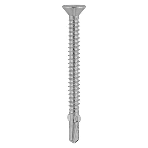 WingTip Screw S/DRILL No3 EXT 5.5 x 85 - 1 100 PCS - Box LW85S, TIMCO, SELFDRILLING, WINGTIP, STEEL, TIMBER, LIGHT, SECTION, EXTERIOR, SILVER, SCREWS, , 5.5, X, 85SPECIFICALLY, DESIGNED, TO, ATTACH, WOOD, TO, METAL