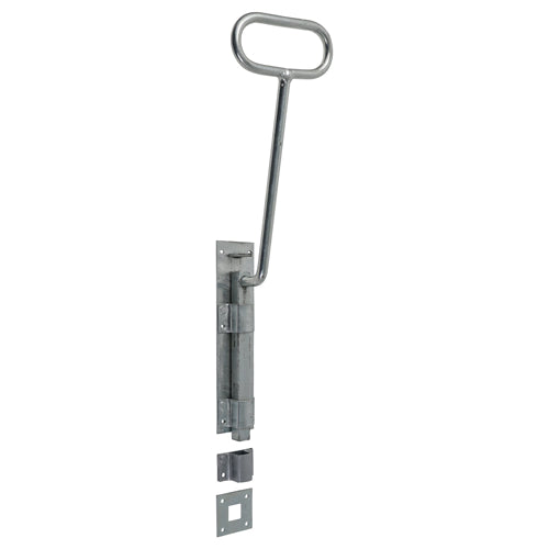 Bow Handle Bolt HDG 18" - 1 EA (Plain Bag) 1 EA - Plain Bag 282114, TIMCO, BOW, HANDLE, BOLT, HOT, DIPPED, GALVANISED, 18"BOW, HANDLE, BOLTS, IDEAL, SECURING, TOP, ANDOR, BOTTOM, GATES, DOORS, FEATURE, EXTENDED, LENGTH
