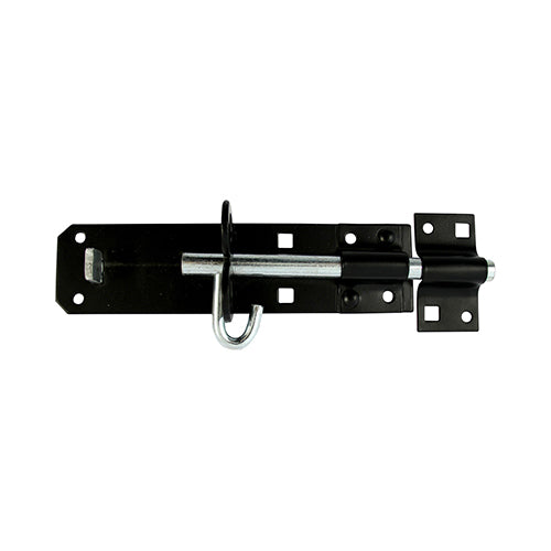 Brenton Padbolt Black 6" - 1 EA (TIMbag) 1 EA - Taurus Bag BP6BP, TIMCO, BRENTON, PADBOLT, BLACK, 6"BRENTON, PADBOLTS, USED, SECURING, FLUSH, MOUNTED, GATES, SHED, DOORS, DOMESTIC, AND, LIGHT, COMMERCIAL, APPLICATIONS, ARE, PADLOCKABLE