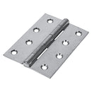 Butt Hinge Fixed Pin Zinc 100 x 70 - 2 PCS 2 PCS - Plain Bag 434158, TIMCO, BUTT, HINGES, FIXED, PIN, 1838, STEEL, SILVER, 100, X, 70CRANKED, STEEL, BUTT, HINGES, FIXED, PIN, IDEAL, USE, LIGHT, DUTY