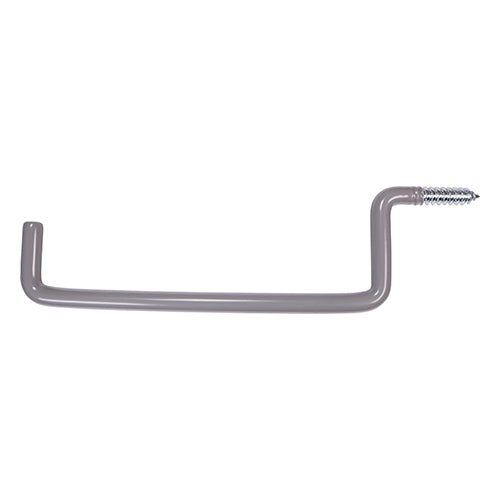 Ladder Hooks 270mm - 2 PCS (Bundle) 2 PCS - Bundle 457538, TIMCO, LADDER, HOOKS, 270MMHEAVY, GAUGE, UTILITY, HOOK, HANGING, LADDERS, DURABLE, ANTISCRATCH, PVC, COATING, CAN, FITTED, PREDRILLED, TIMBER, TO, MASONRY, PREDRILLED