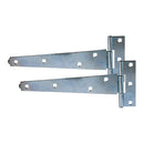Light Tee Hinge Pair Zinc 12" - 1 EA (Plai 1 EA - Plain Bag 442214, TIMCO, LIGHT, TEE, HINGES, ZINC, 12"IDEAL, LIGHTWEIGHT, LOW, USE, GATES, SHEDS, ANIMAL, HUTCHES, NOTE, DOORSGATES, 2130MM, , 7FT, HEIGHT, FITTED