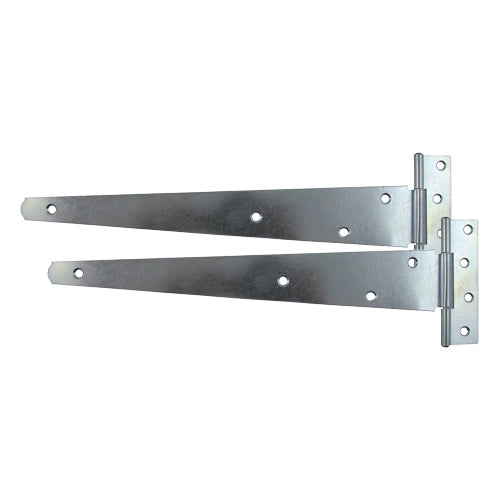 Medium Tee Hinge Pair Zinc 12" - 1 EA (Pla 1 EA - Plain Bag MTH12ZB, TIMCO, MEDIUM, TEE, HINGES, ZINC, 12"IDEAL, MEDIUM, WEIGHT, REGULAR, USE, GATES, SHED, GARAGE, DOORS, DOMESTIC, APPLICATIONS, NOTE, DOORSGATES, 2130MM,