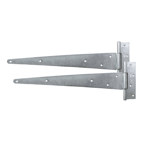 Strong Tee Hinge Pair HDG 18" - 1 EA (Plai 1 EA - Plain Bag STH18GB, TIMCO, STRONG, TEE, HINGES, HOT, DIPPED, GALVANISED, 18"IDEAL, HEAVY, WEIGHT, HIGH, USE, GATES, SHEDS, GARAGE, DOORS, DOMESTIC, APPLICATIONS, NOTE, DOORSGATES