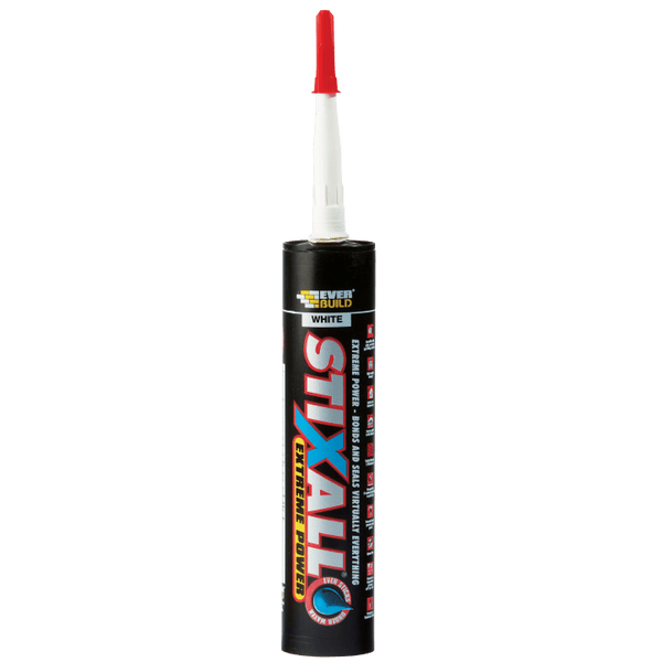 STIXALL CRYSTAL CLEAR   GAR0066 -  - 290ML  STIXCLEAR, STIXALL, EXTREME, POWER, 290ML, GREYEVERBUILD, STIXALL, EXTREME, POWER, ULTIMATE, COMBINED, BUILDING, ADHESIVE, SEALANT, BASED, HYBRID, POLYMER, TECHNOLOGY, EXTREME