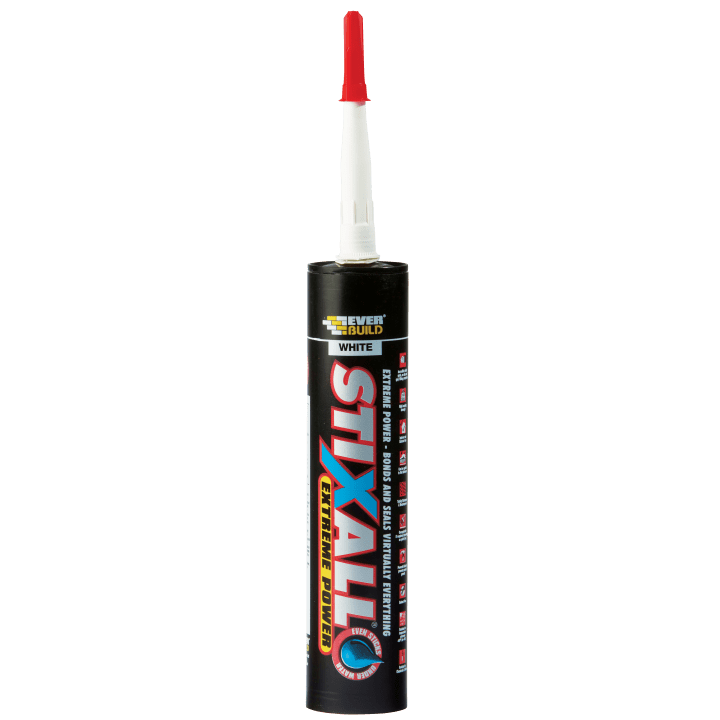 STIXALL BLACK     GAR5034 - Black - 290ML  STIXBK, STIXALL, EXTREME, POWER, 290ML, BROWNEVERBUILD, STIXALL, EXTREME, POWER, ULTIMATE, COMBINED, BUILDING, ADHESIVE, SEALANT, BASED, HYBRID, POLYMER, TECHNOLOGY, EXTREME