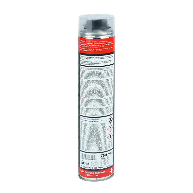 B1 Fill & Fix Exp PU Foam Gun 750ml - 1 EA 1 EA - Can